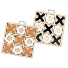 Wooden Naughts & Crosses Game